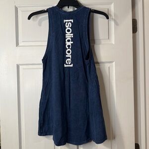 SOLIDCORE x DYI EUC Knotted Tank in Variegated Navy Blue Size XS
